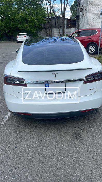 tesla S 3 2012-2024 спойлер PLAID стиль ЧОРНИЙ ГЛЯНЕЦЬ ABS + скотч