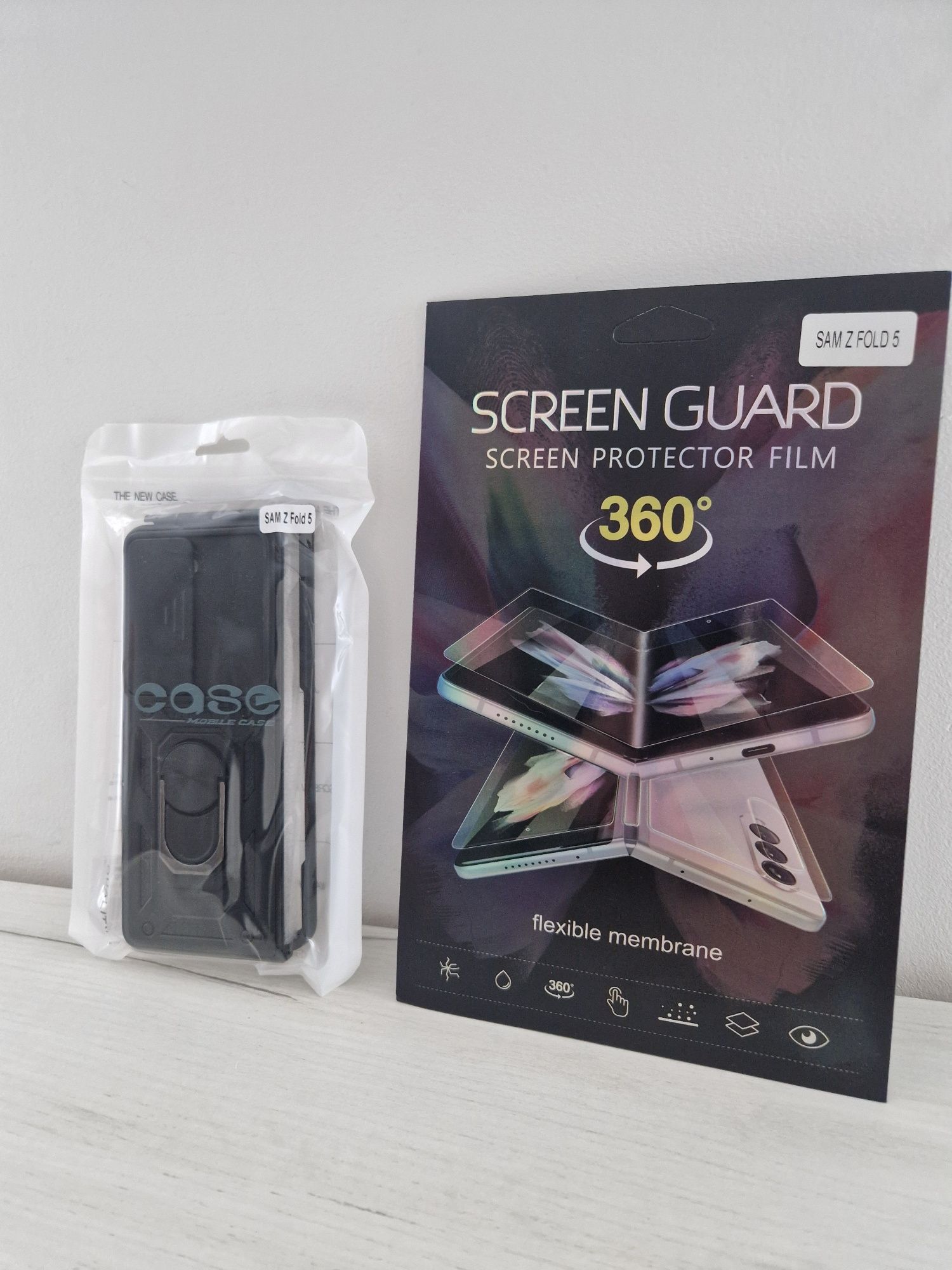Slide Camera Armor Case do Samsung Galaxy Z Fold 5 Czarny + folia TPU