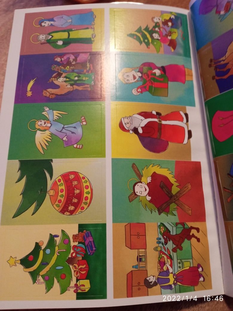 Książka, kolorowanka Kolędy dla dzieci + 20 naklejek