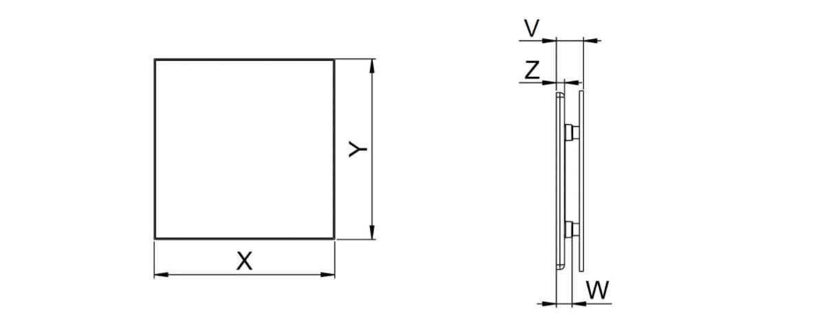 Awenta System + Szklany panel Trax PTG100 szkło białe matowe