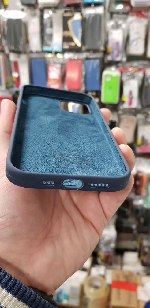 Чехол Силикон Бампер Накладка Софт Тач Айфон Iphone 12 mini  pro Max