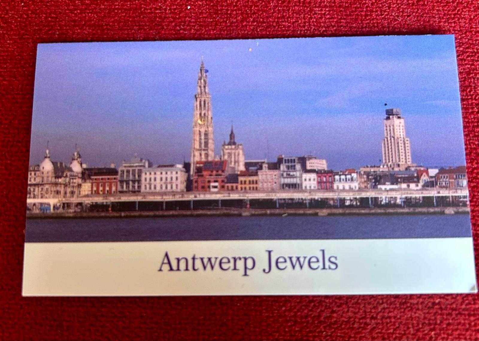 Brincos em Ouro Amarelo 14K com Diamantes – Proveniência Antuérpia