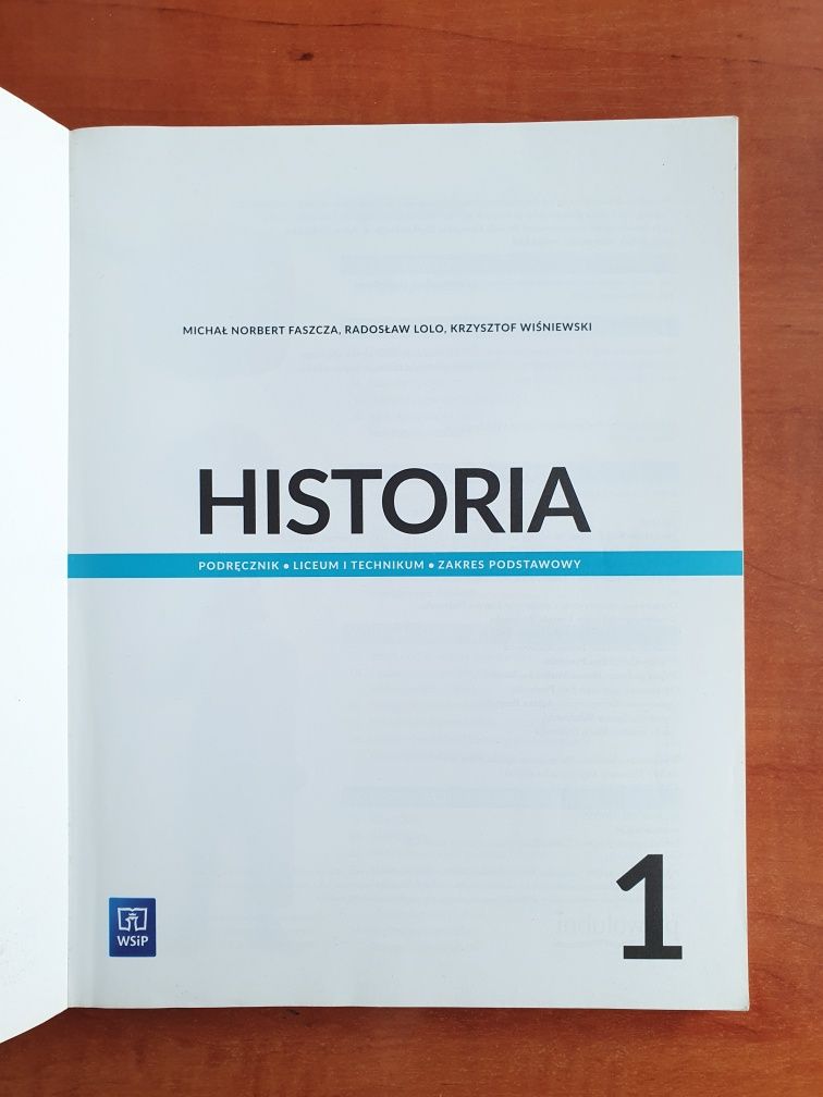 podręcznik od historii klasa 1 wsip