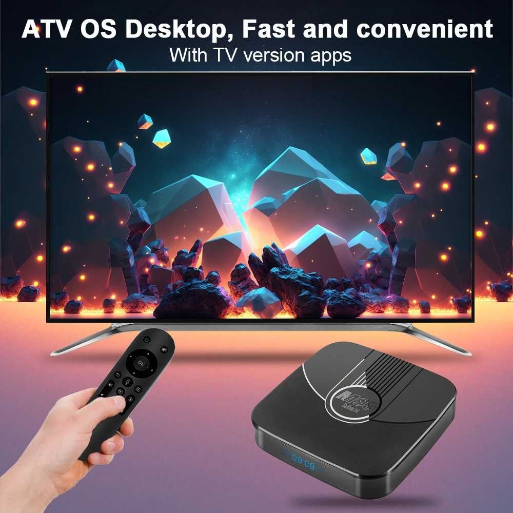 Box M98Max 4Gb RAM 32Gb ROM Android 11 Comando Bluetooth com Voz