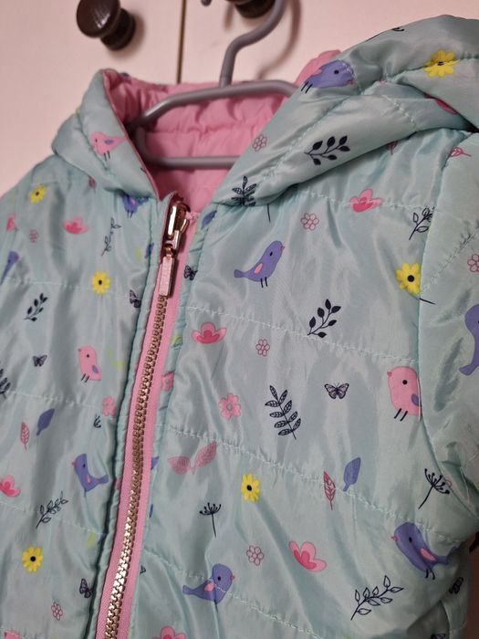 Kurtka dla dziewczynki dwustronna 92 98