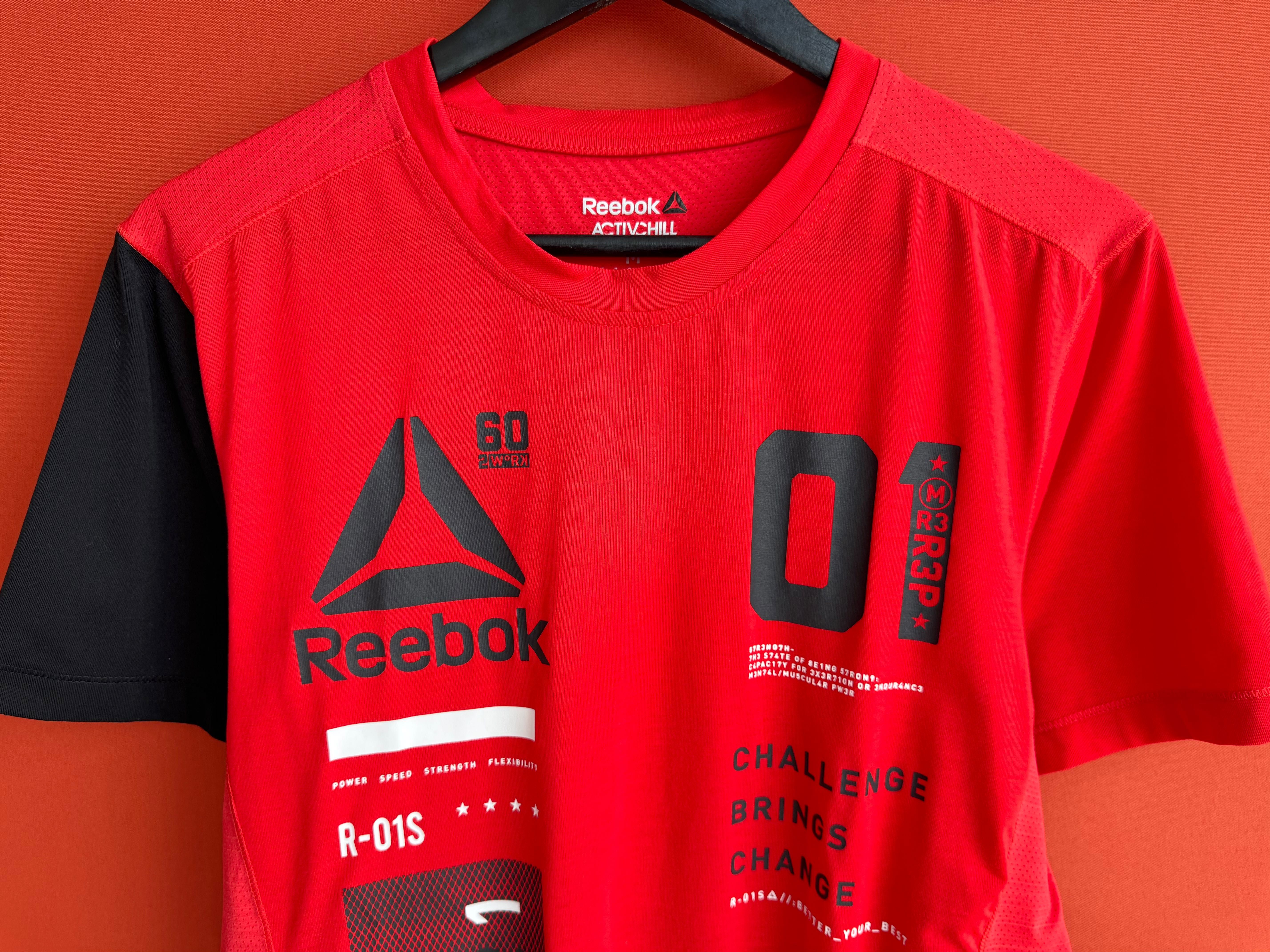 Reebok ActivChill оригинал мужская спортивная футболка размер M Б У