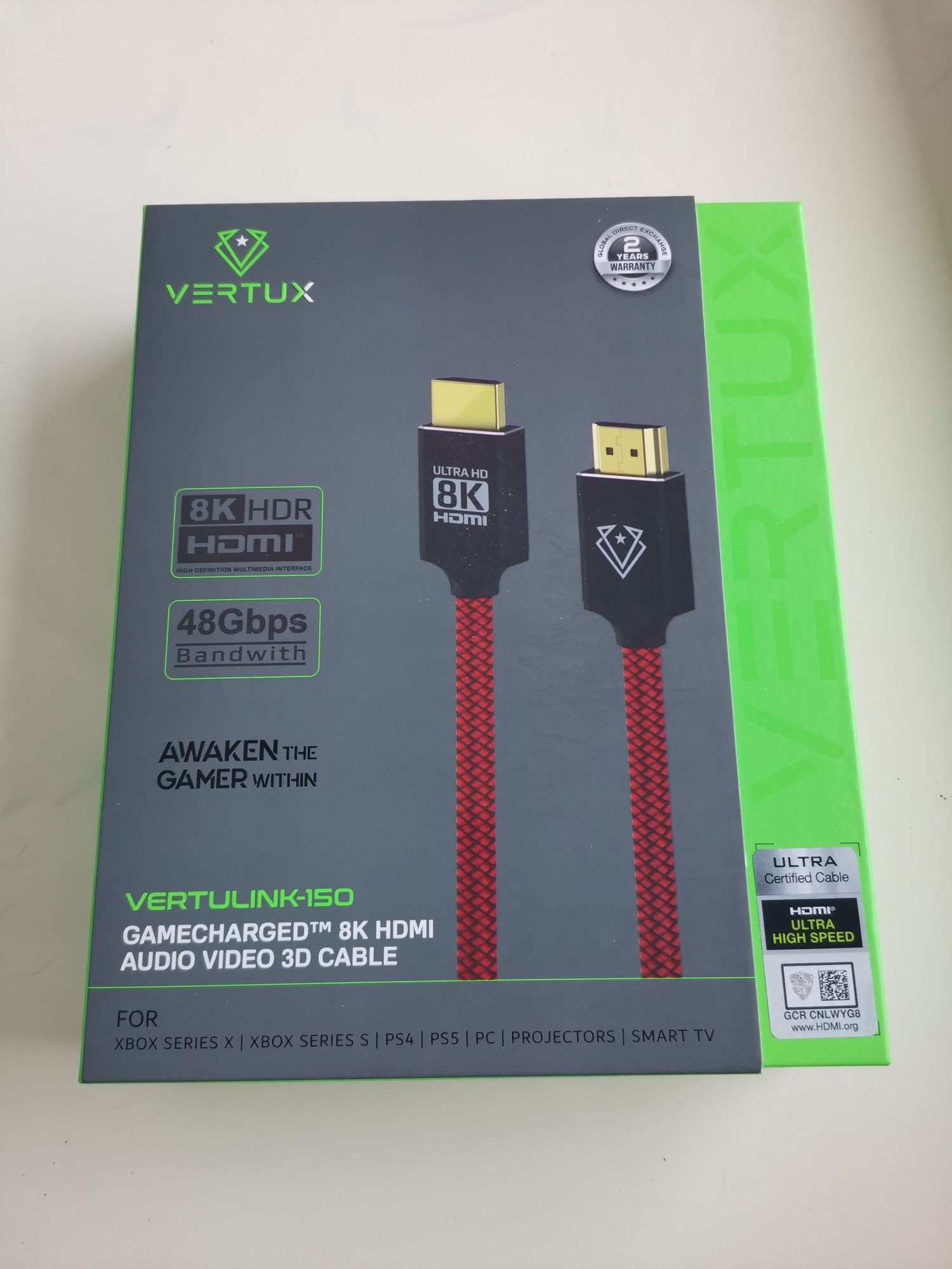 Кабель Vertux VertuLink-150 HDMI 2.1