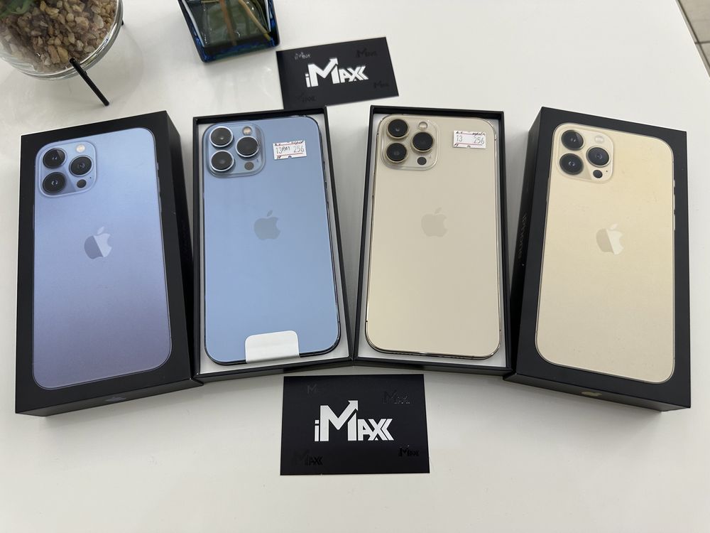 iPhone 13 Pro Max 256Gb Gold, Sierra Blue Новий стан, ідеал 789€