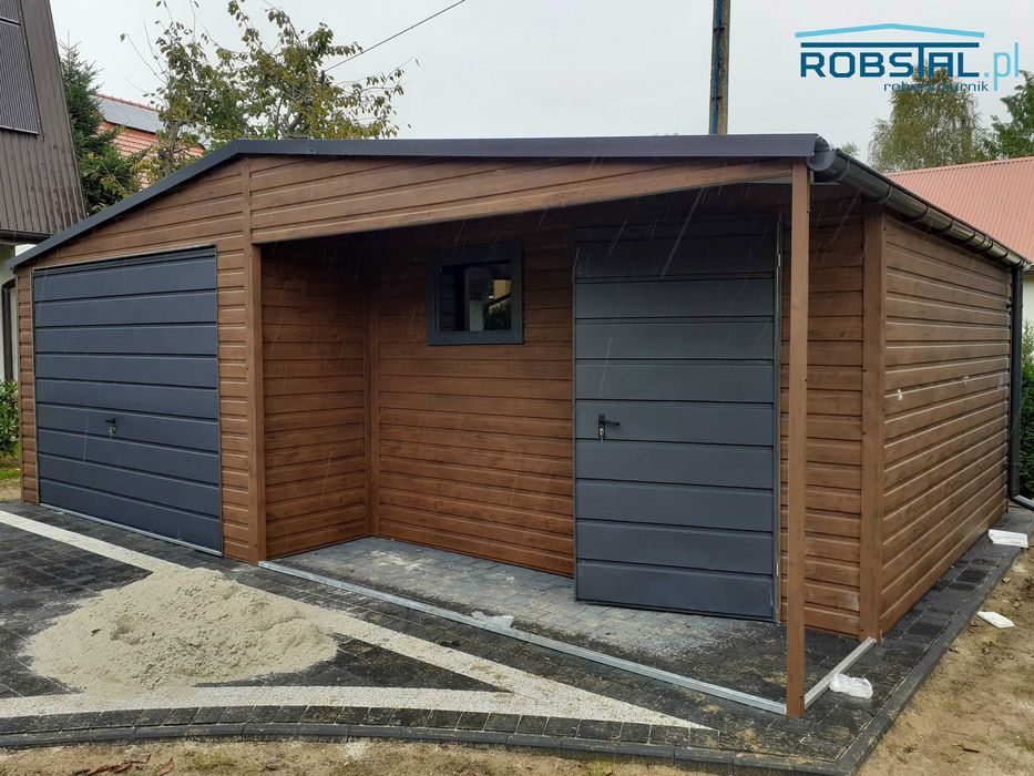 Garaż drewnopodobny 7x5m - montaż GRATIS! #81
