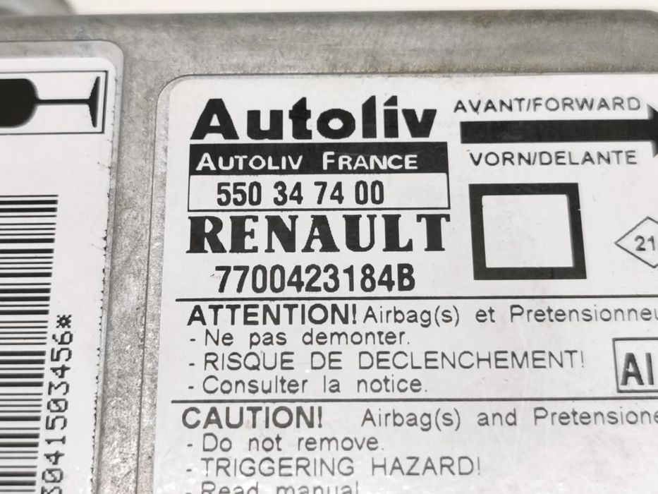 CENTRALINA AIRBAG RENAULT MEGANE I CLASSIC 1998 -550347400