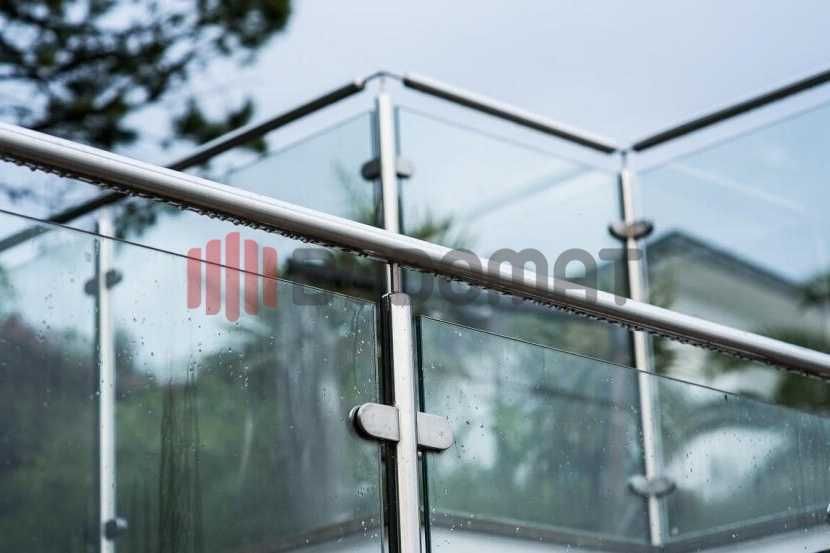 Balustrada Stal Nierdzewna Barierka Poręcz Szkło Pręt Słupek Inox