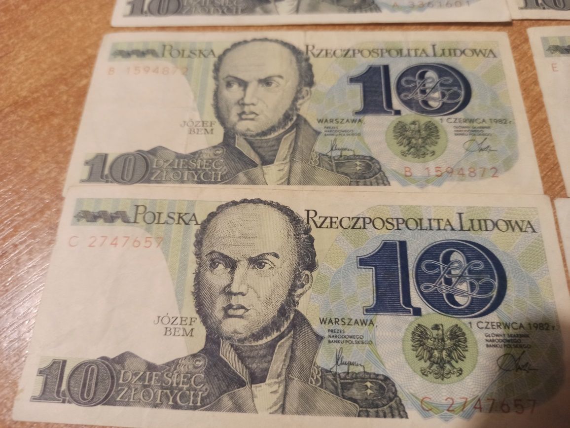 Banknoty PRL 10 zł Bem