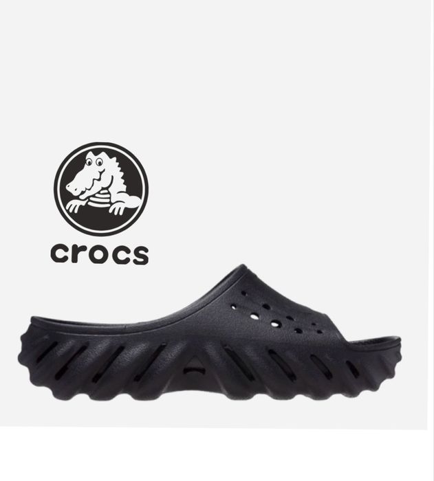 шльопанці Crocs Echo Slide чорні (208170-001) М9/W11 27 cm оригінал