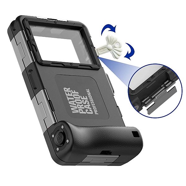 Tech-Protect Ipx8 Universal Diving Waterproof Case Black