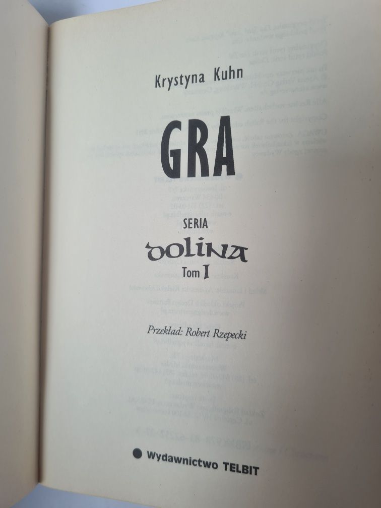 Gra. Dolina - Krystyna Kuhn. Tom pierwszy