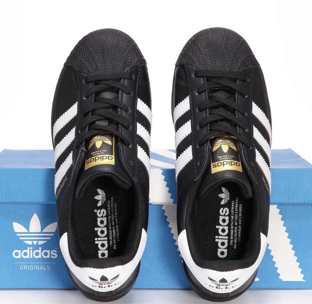 Кросівки Adidas Superstar Black 36-45 lux Без передоплати