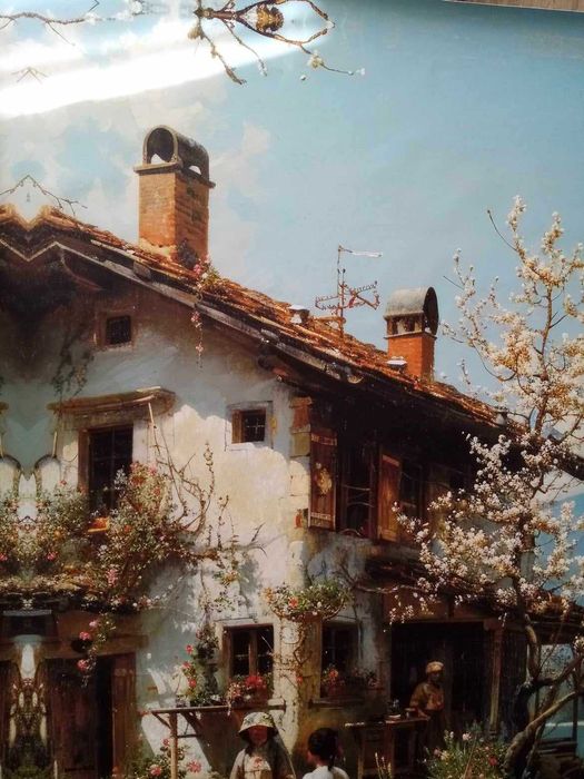 Idyllic Country Day" com Certif.de Autenticidade assinado pelo artista
