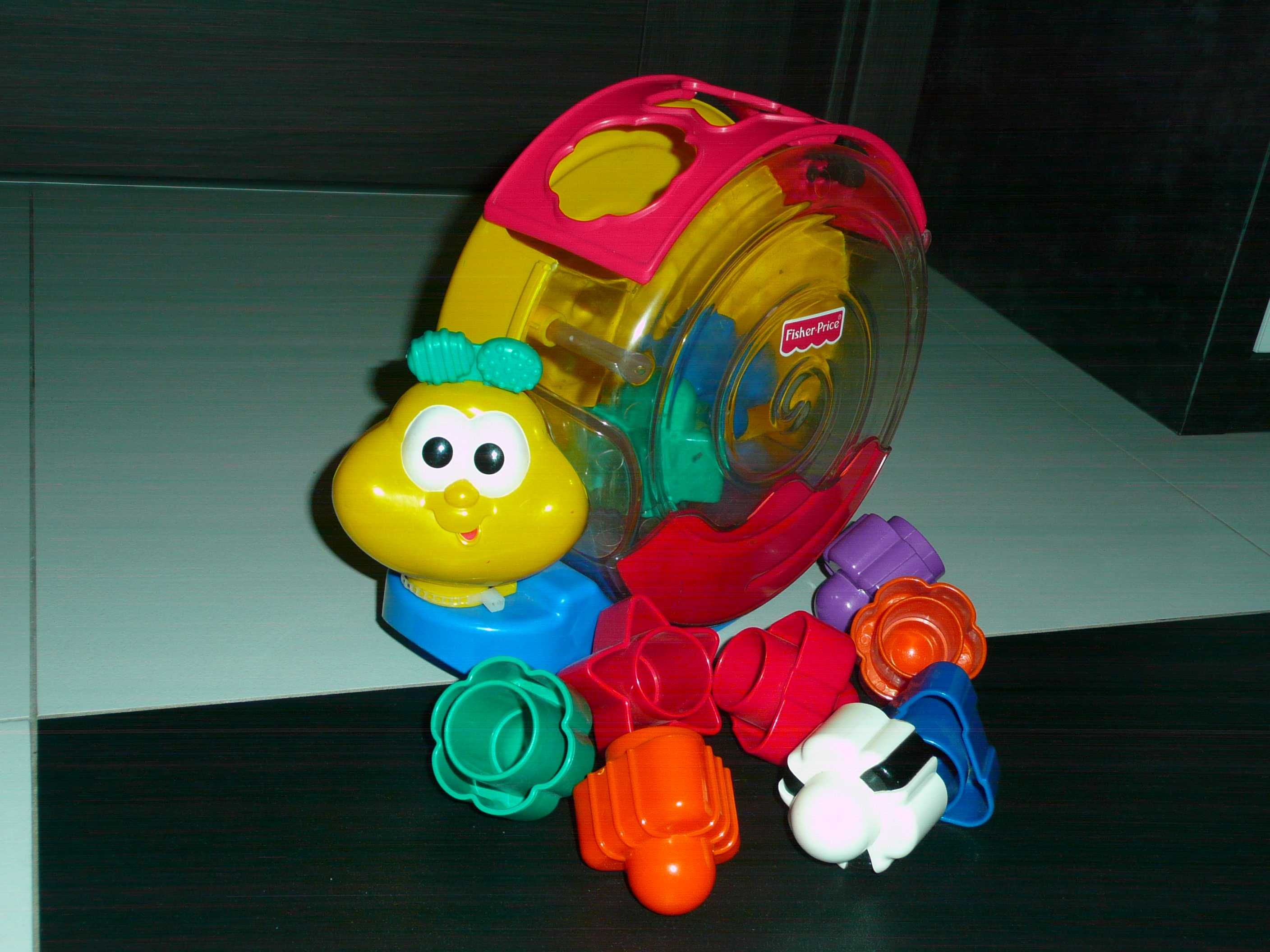 Grający Ślimak z klockami Fisher Price