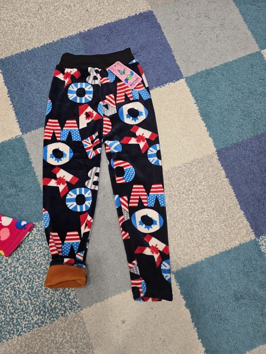 Spodnie legginsy welurowe ocieplane 110/116 nowe