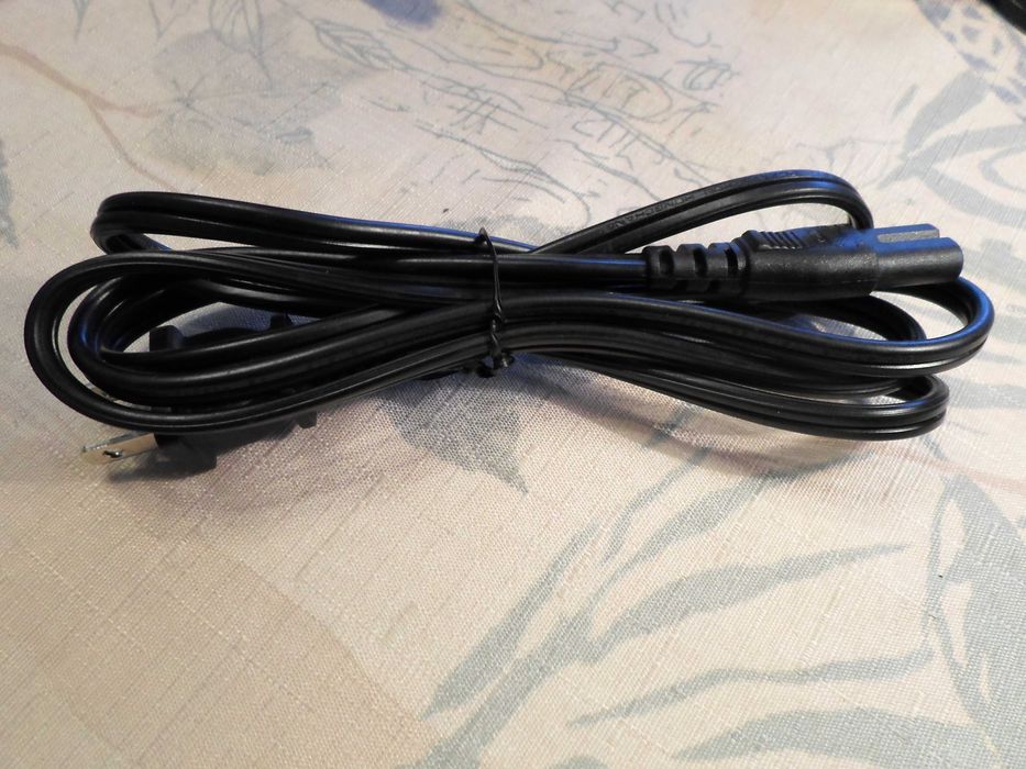 Кабель питания 1,5m, PC-184/2 -IEC-C7 2 pin американская вилка+адаптер