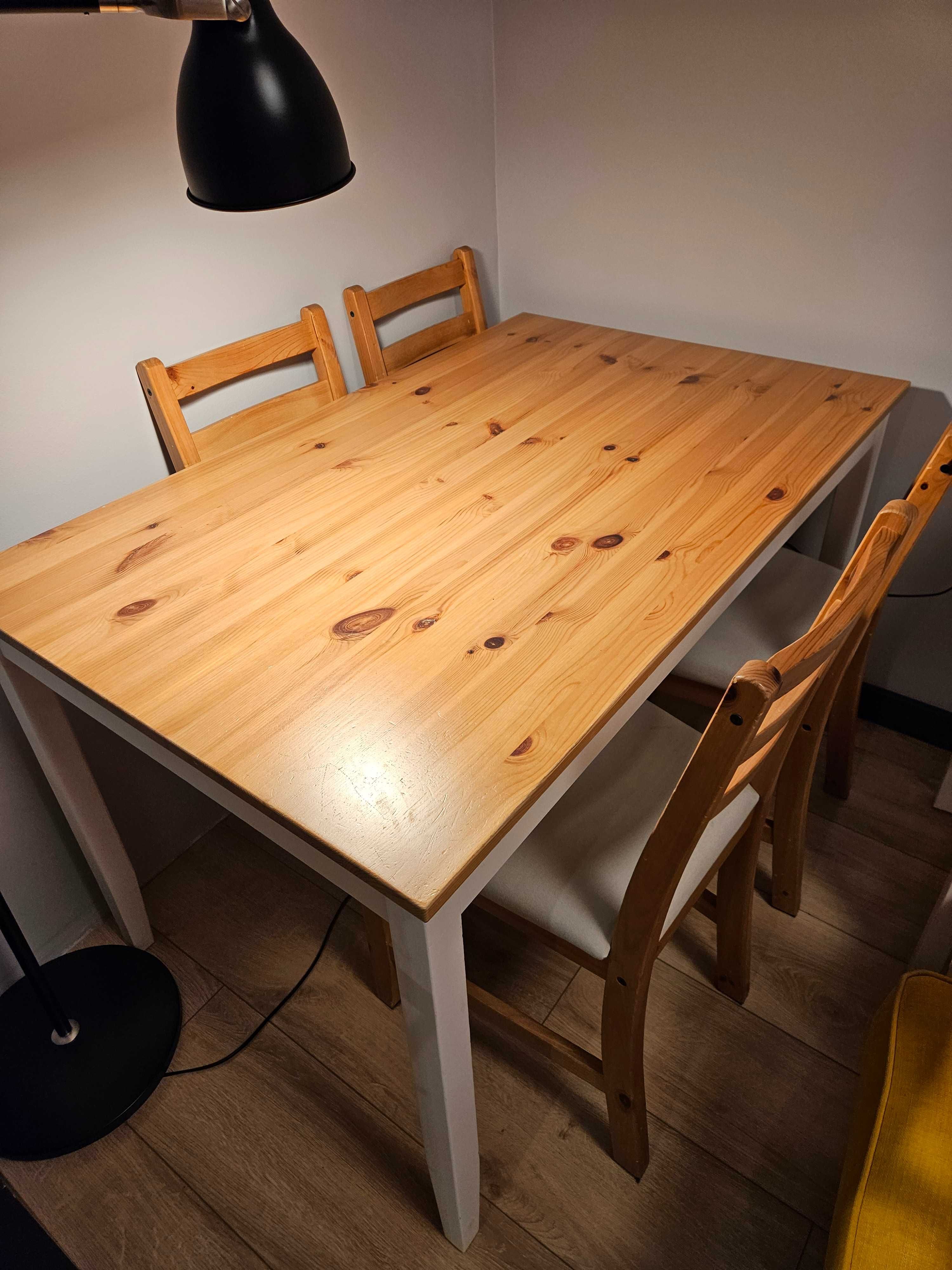 Ikea LERHAMN Stół i 4 krzesła