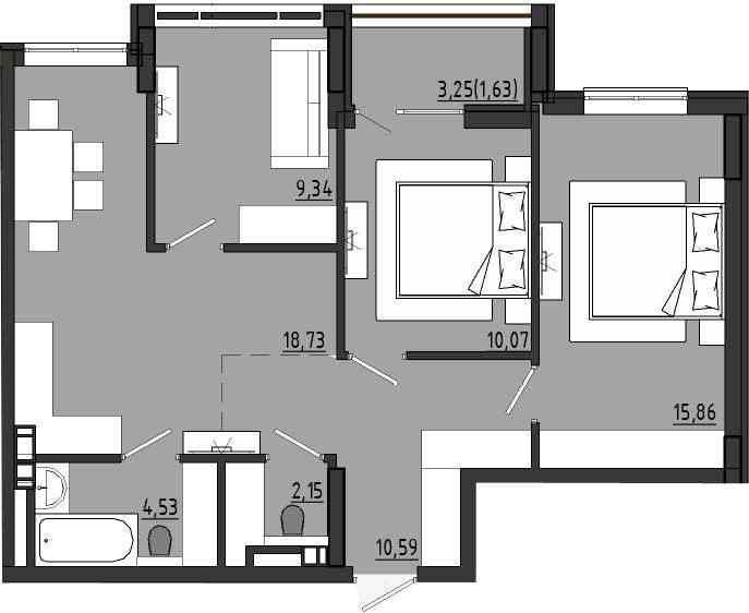 3-к квартира з ВИДОМ НА МОРЕ за спецціною - 720$ кв.м.