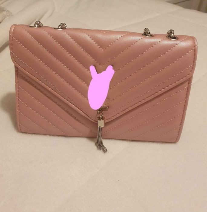 Mala tira colo rosa bebé