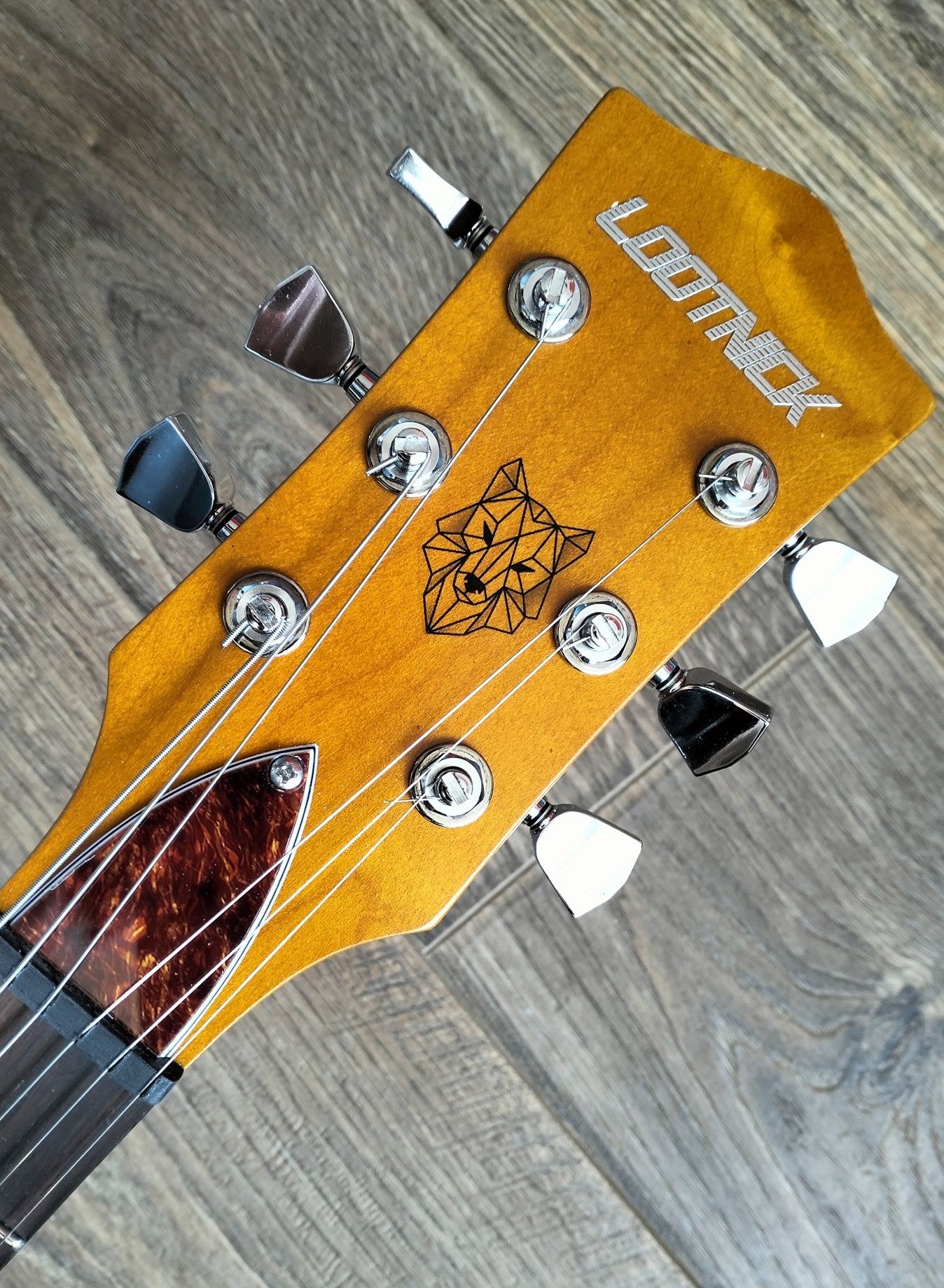 Lootnick - gitara lutnicza, Lollar P90, Gotoh, case (Fano, LP Special)
