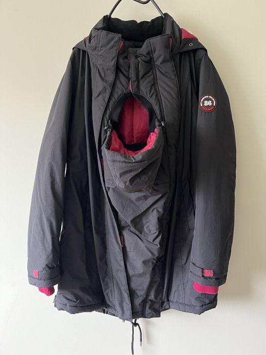 Kurtka ciążowa z wstawką na nosidełko