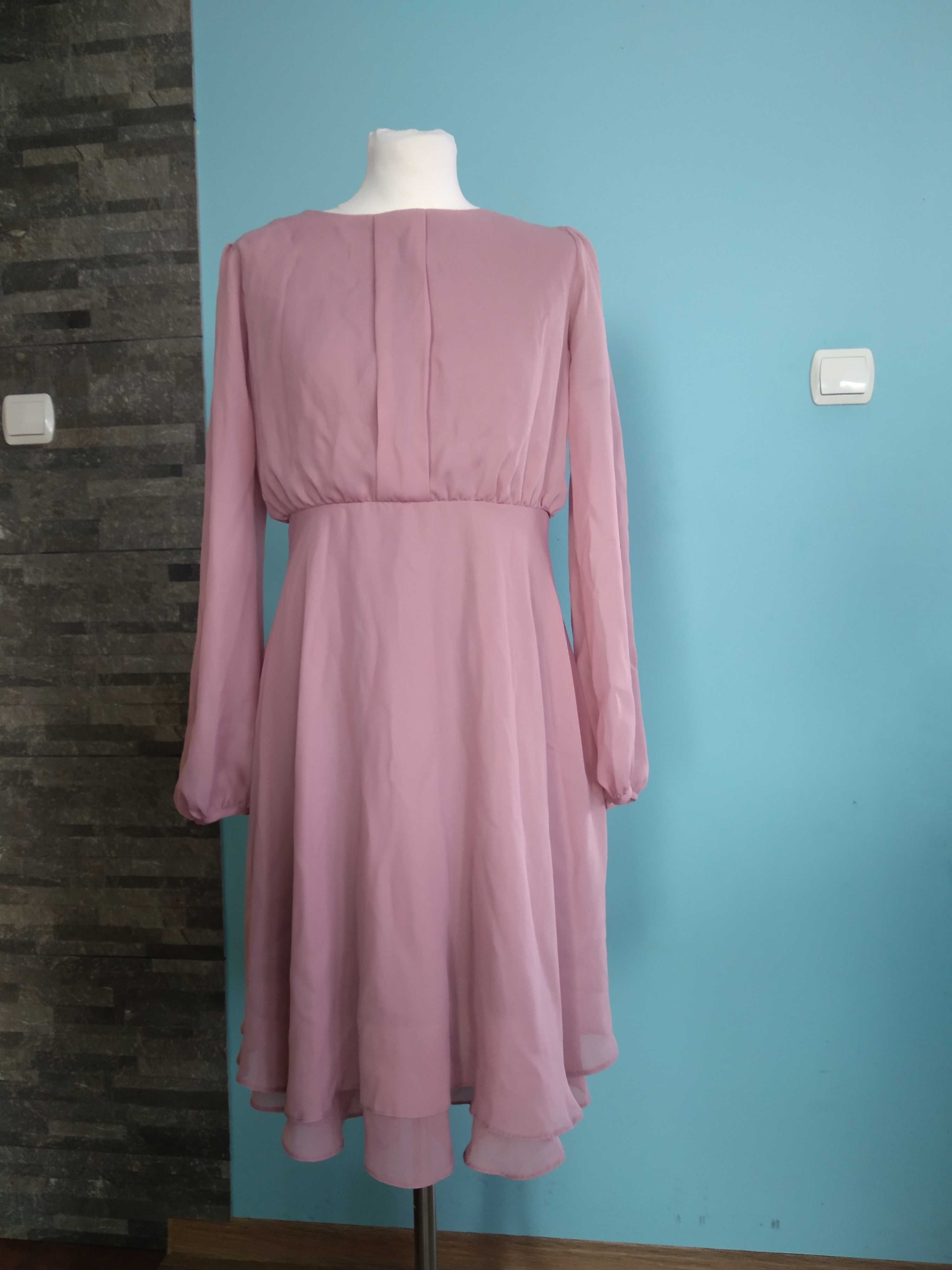 Elegancka sukienka ciążowa Asos Maternity różowa 38