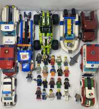 Lego city i Lego Technic 21 figurek i 10 pojazdów + dodatki
