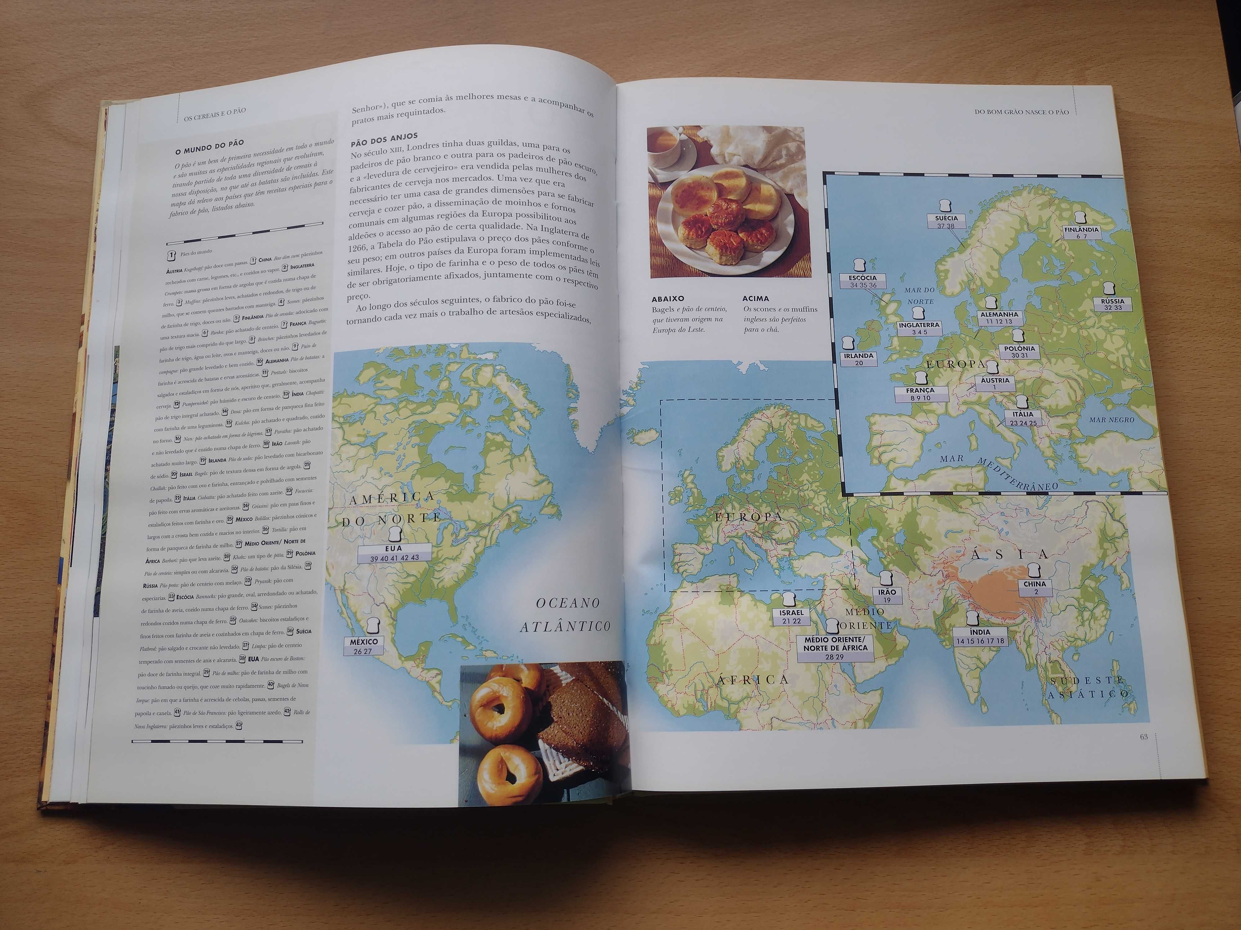 Livro "Atlas do Gourmet" de Susie Ward, Claire Clifton e Jenny Stacey