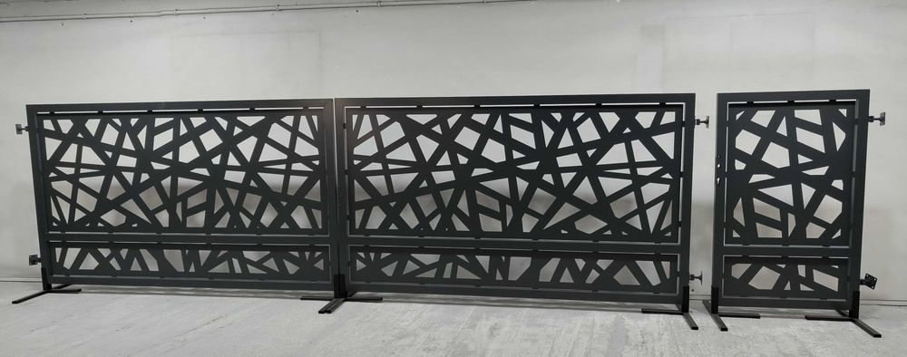 Brama dwuskrzydłowa + furtka - ALUMINIOWA DOSTĘPNA OD RĘKI