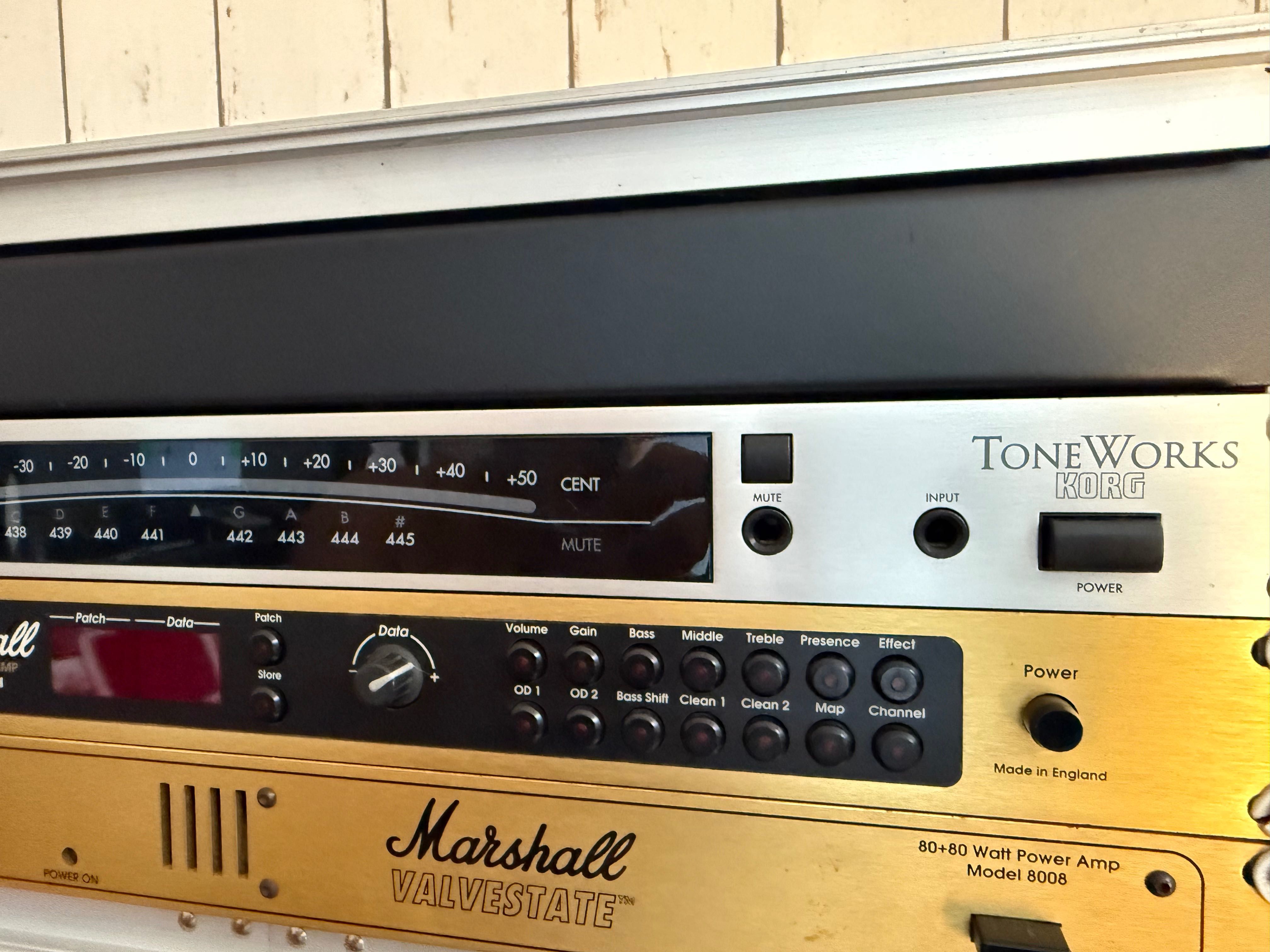 Rack Completa Marshall Valvestate 8008 JMP1 Korg Afinador
