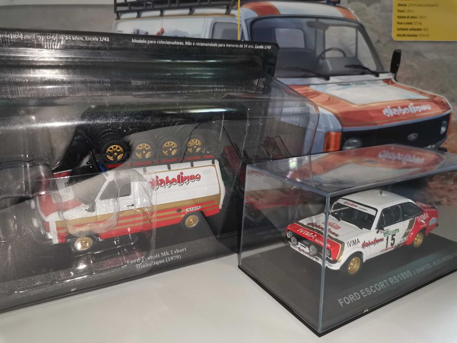 Ford Escort RS 1800 + Ford Transit MK2 - Team Diabolique Rally 1:43