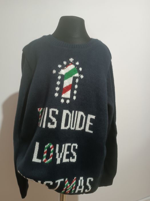 Świąteczny sweter firmy George używany rozmiar 8-9 lat /128- 134 cm