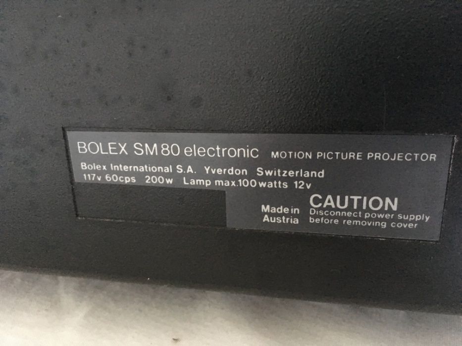 Projector filme Super 8mm Bolex SM 80 electronic