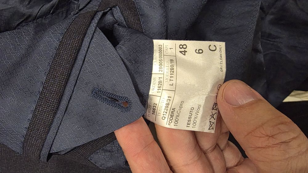 Ексклюзивний піджак Canali Su Misura Super 150's з Італії