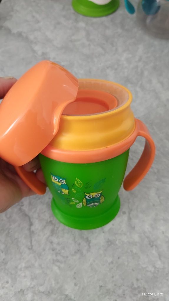 Miska niewysypka kubek niekapek do nauki picia Lovi Canpol babies