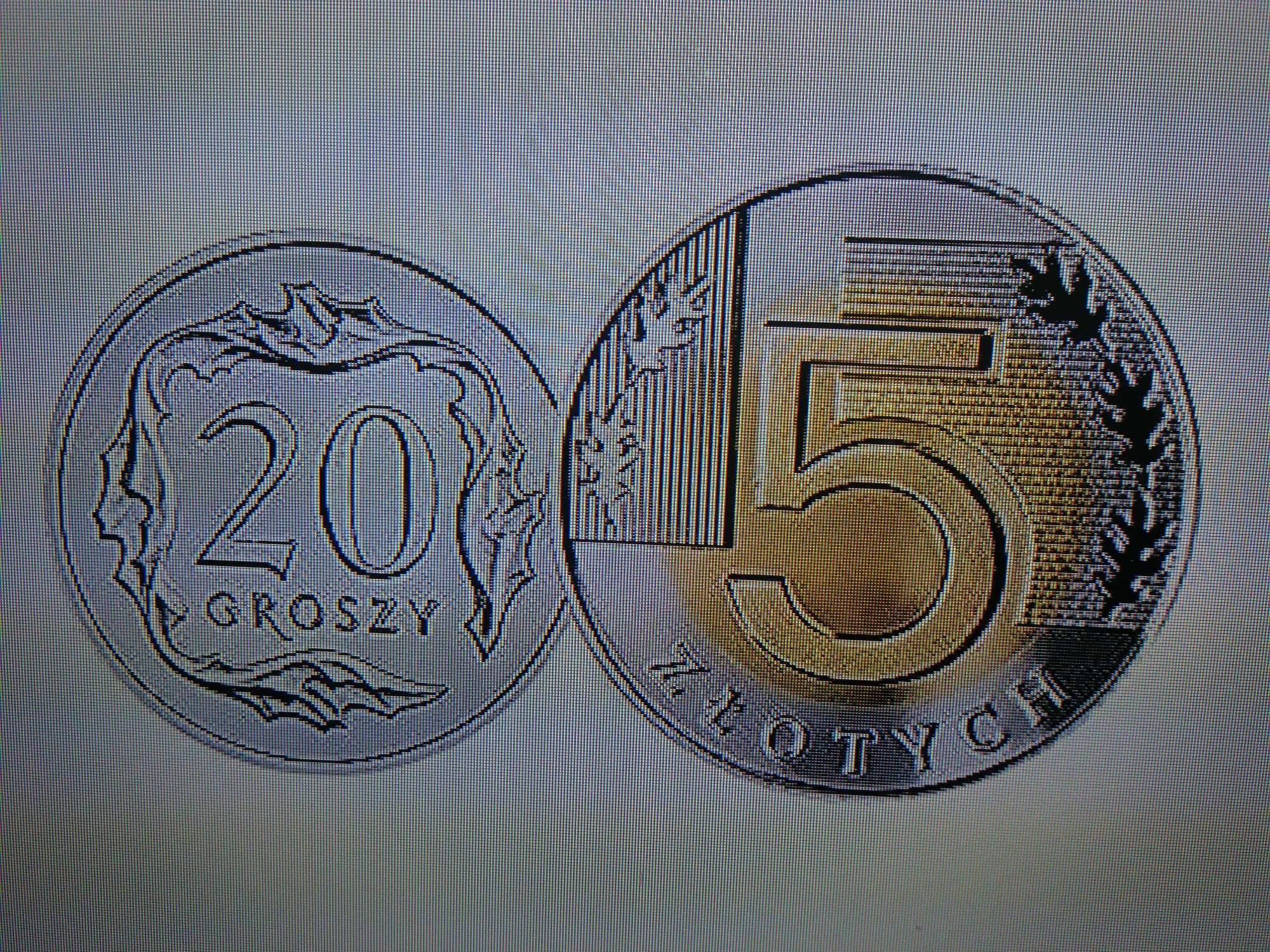 Stare monety polskie 1,2,5,10,20,50 groszy 1 złoty