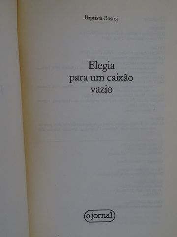 Elegia Para um Caixão Vazio de Baptista-Bastos