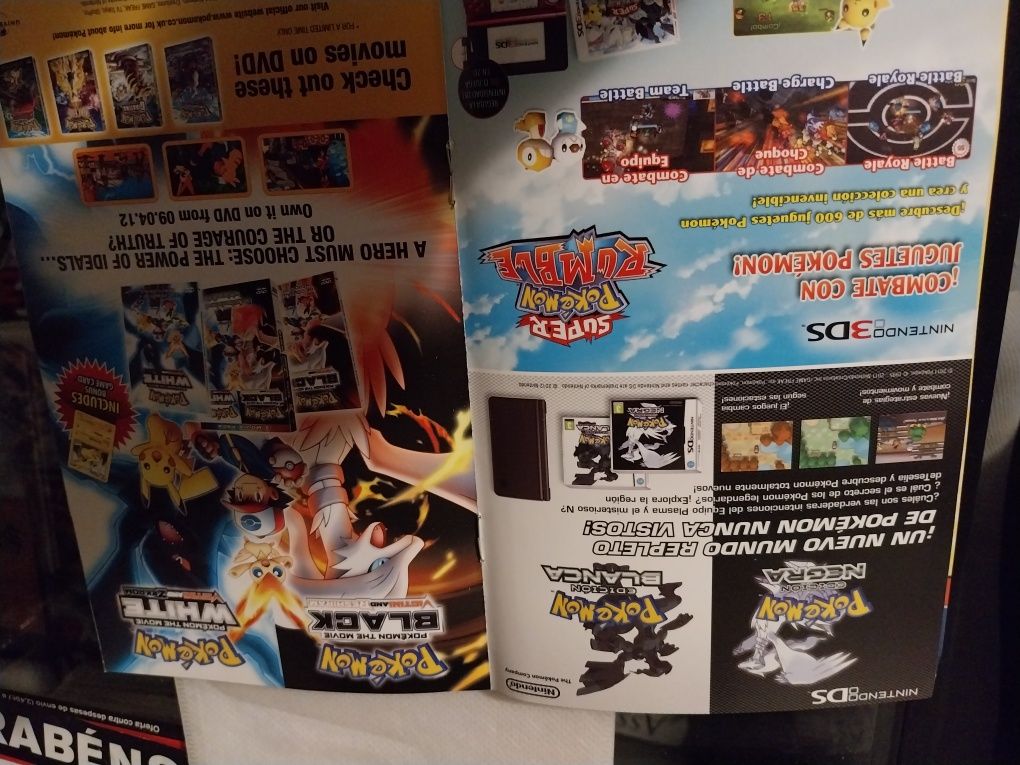 Folheto Nintendo Pokemon