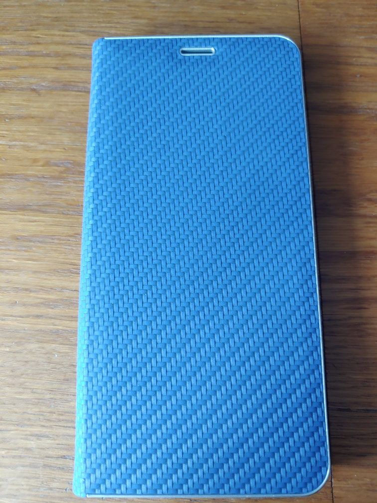 Kabura futerał LUNA Book Carbon do SAMSUNG S22 Ultra niebieska