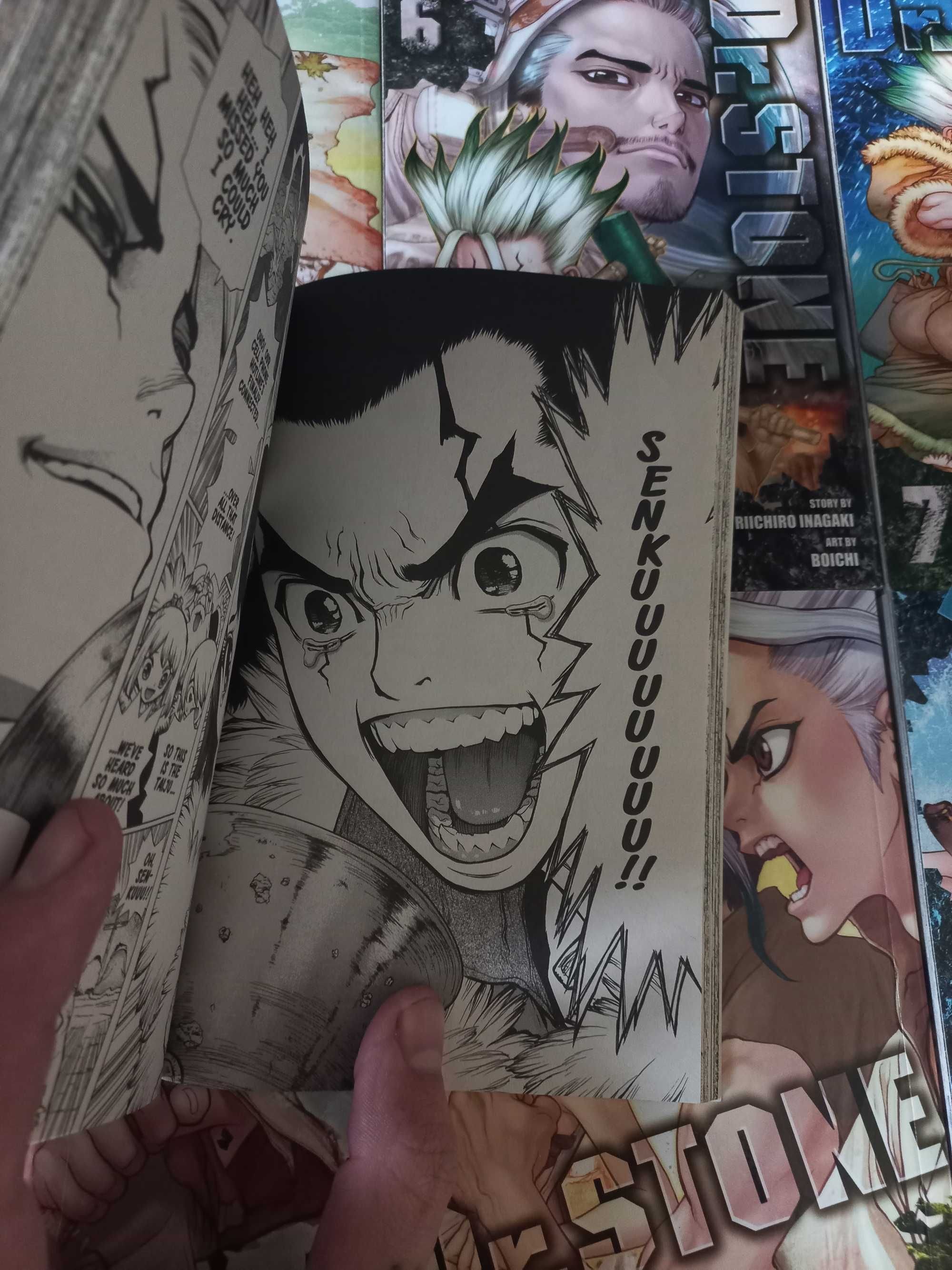 манга «Dr. Stone» (Доктор Стоун). 1-16 томи + спін-оф. англійська мова