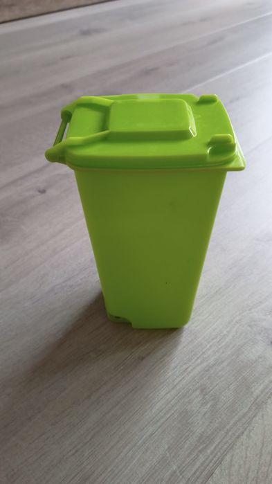 Kosz na śmieci biurkowy kontener zielony