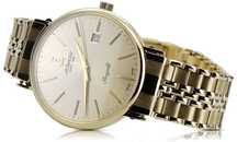 Złoty zegarek Atlantic 14k 585 z bransoletą męski mw003y&mbw019yo Wr