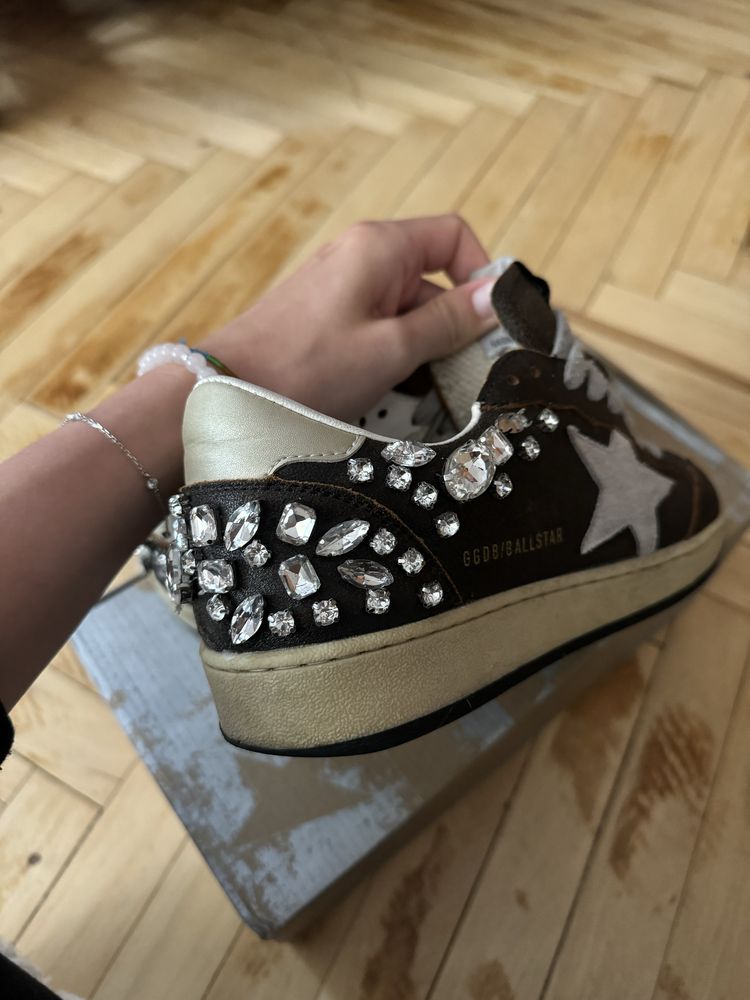 Кеды golden goose лимитированная коллекция со swarovski