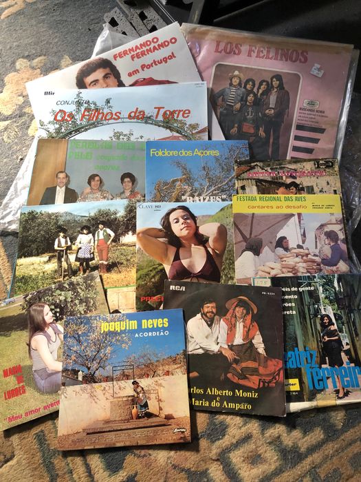 Discos de vinil antigos