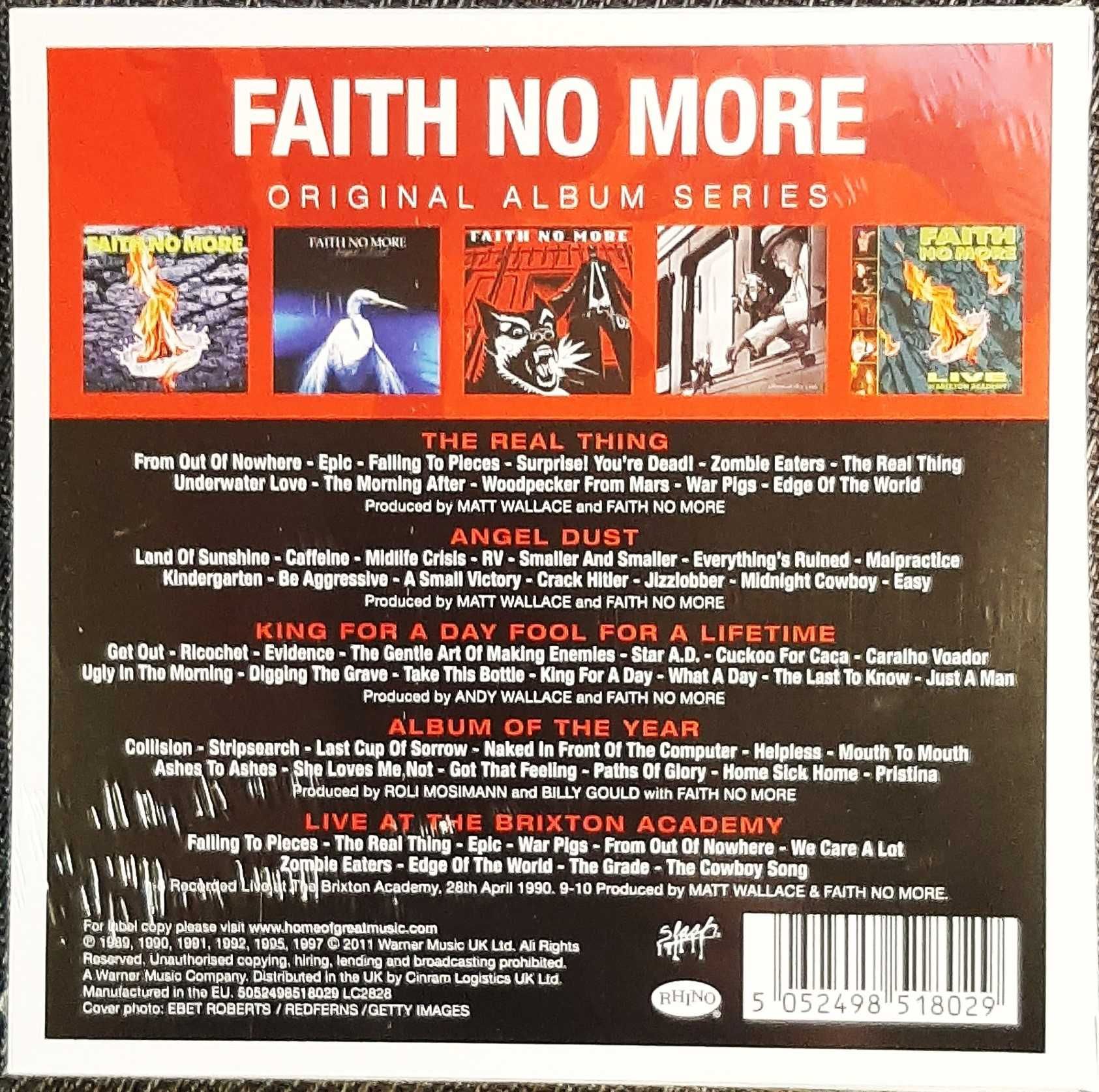 Polecam Zestaw 5 Płyt CD  FAITH NO MORE  5 Albumów CD