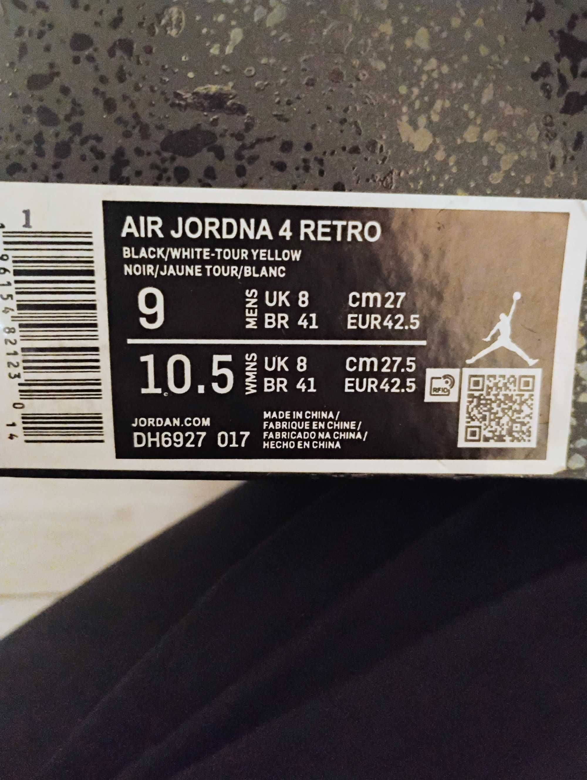 Jordan 4 Yellow thunder